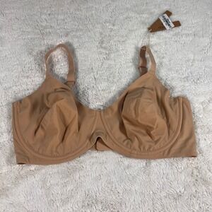 SKIMS Fits Everybody Unlined Demi Bra Clay BR-UWR-2293 42DDD NEW Comfort Stretch
